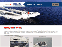 Tablet Screenshot of boathouseboatrental.com